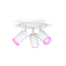 Philips Hue Fugato Triple Spotlight | RGBW Smart LED 1050lm | 4.2w White